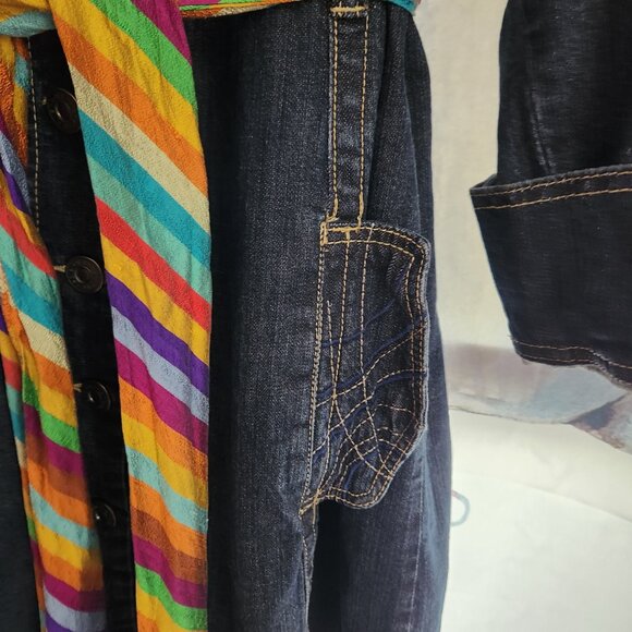 Jou Jou Button Up Denim Dress Size 22/24 - Picture 6 of 8